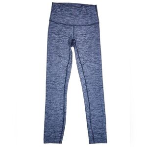 Lululemon Wunder Under Hi-Rise 25" Luon Heathered Black Size 4